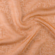 Semi-transparent hør-voile til gardiner — brændt orange, stofprøve