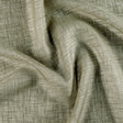 Let voile med flammegarn og frostet look — olivengrøn, stofprøve