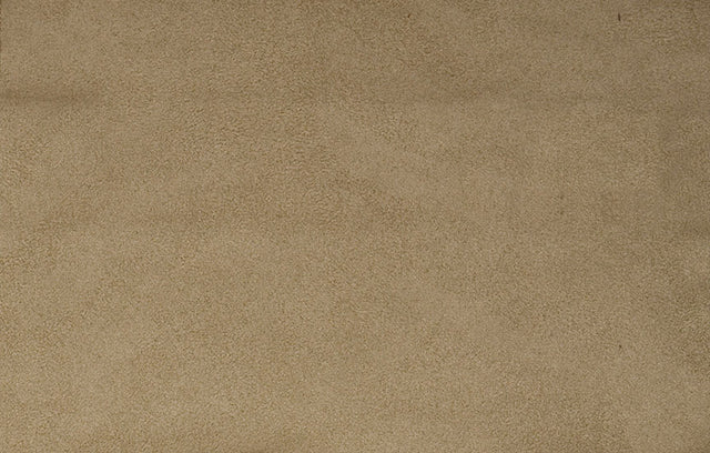 Tungt ruskindslook gardinstof — taupe, stofprøve