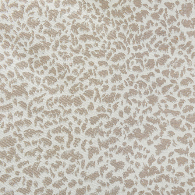 Jacquard-gardinstof med abstrakt dyreprint — beige, stofprøve