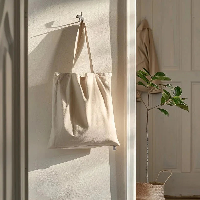 HVID BOMULDSCANVAS – TÆTVÆVET 350 g/m², OEKO-TEX