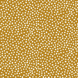 Garn & Metervarer Økologisk Bomuldsjersey Print ØKO BOMULDSJERSEY KARRYGUL MED PRIKKER