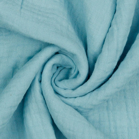 Garn & Metervarer Økologisk Musselin / Double Gauze LYSEBLÅ ØKOLOGISK MUSSELIN / DOUBLE GAUZE