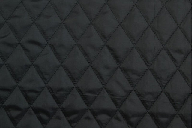 SORT QUILT STOF MED VATTERET BAGSIDE