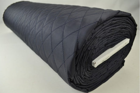 NAVY QUILT STOF MED VATTERET BAGSIDE