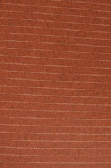 Garn & Metervarer Strikket Bomuldsflannel TERRACOTTA TYK STRIBET FLANNEL