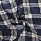 MØRKEBLÅ OG HVID SKOTSKTERNET FLANNEL