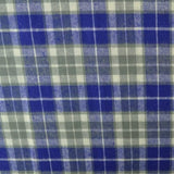 Garn & Metervarer Tartan GRÅ OG BLÅ SKOTSKTERNET TARTAN FLANNEL