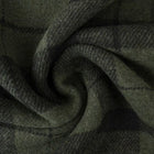 TARTAN ULD/POLYESTER I GRØN OG SORT