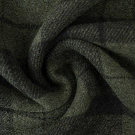 Garn & Metervarer Wool Fashion TARTAN ULD I GRØN OG SORT