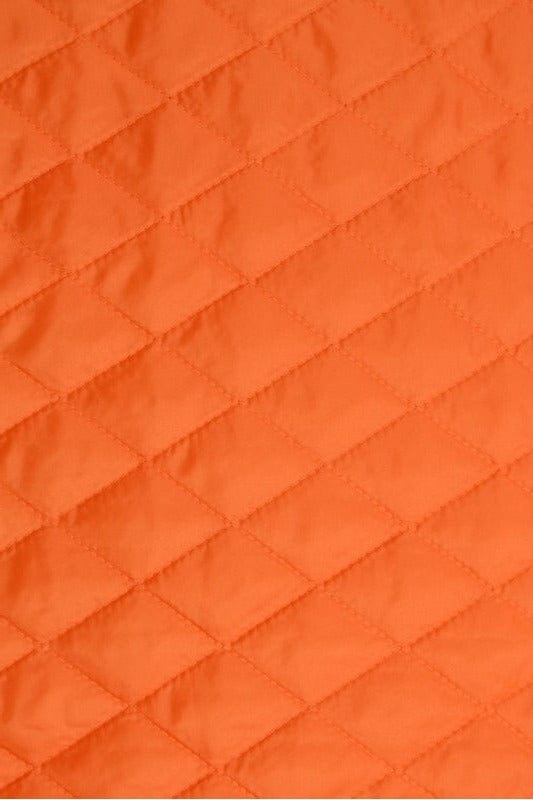 Garn & Metervarer WT Quiltet Lining ORANGE FASTVÆVET QUILT FOER/YDERSTOF 2-LAG