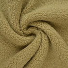 BEIGE TEDDY STOF MED STRÆK