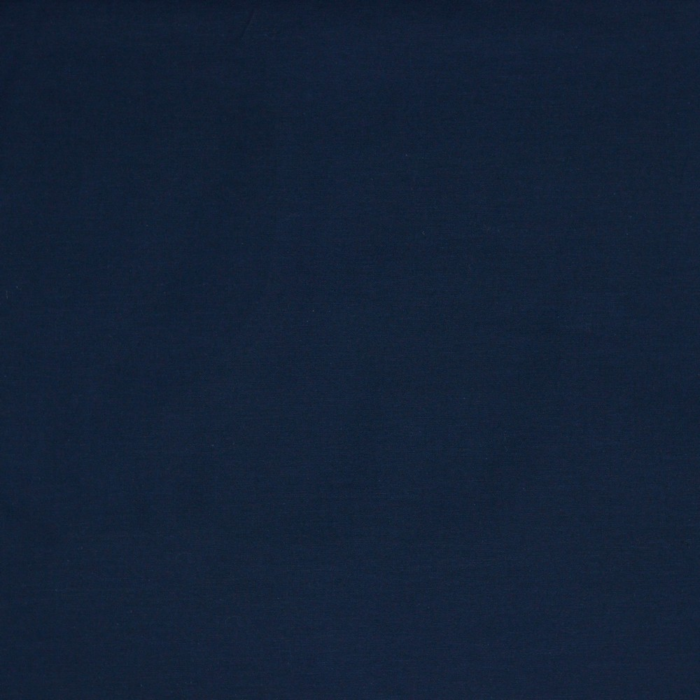 MARINEBLÅ BOMULDSSATIN MED STRÆK