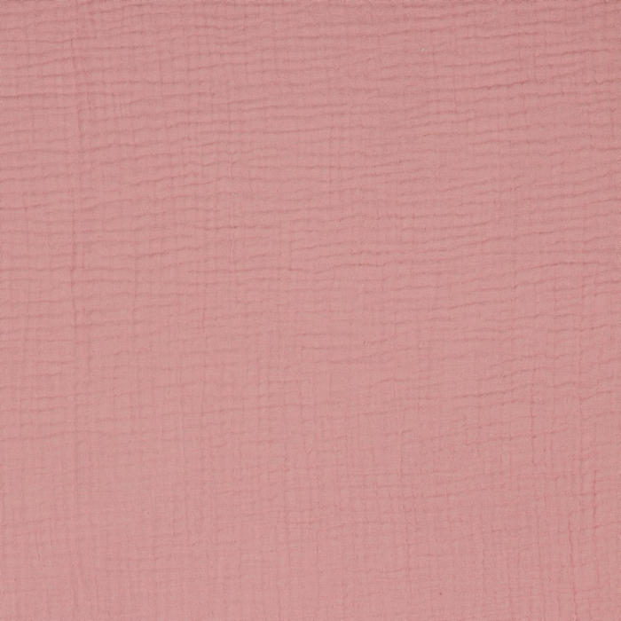 STØVET ROSA TRIPLE GAUZE ØKOLOGISK MUSSELIN – BLØD & ÅNDBAR