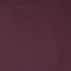 AUBERGINE DOUBLE GAUZE ØKOLOGISK MUSSELIN