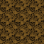 JERSEY GOTS SKULL WITH FLOWERS
