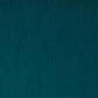 MØRK CYAN DOUBLE GAUZE ØKOLOGISK MUSSELIN