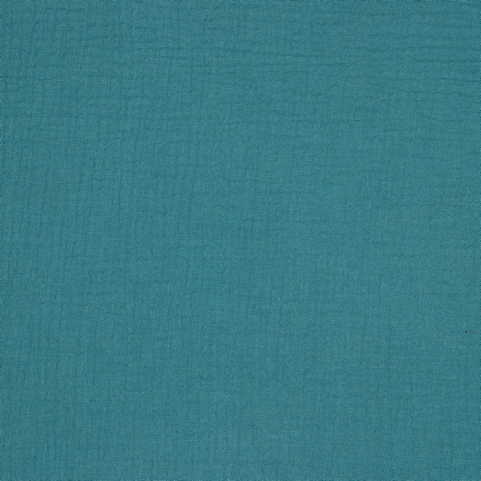 BLÅ SKYGGE DOUBLE GAUZE ØKOLOGISK MUSSELIN – BLØD OG ÅNDBAR