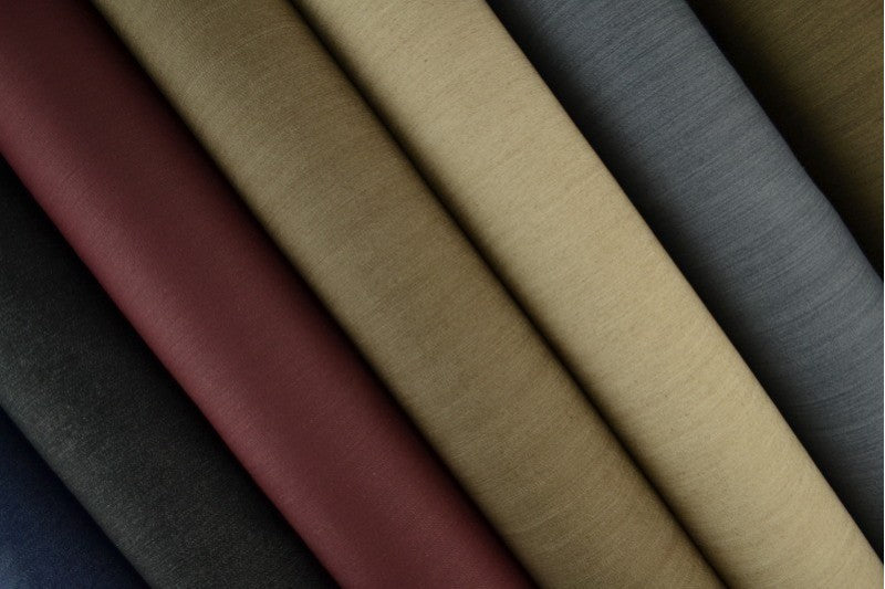 BRUN UVASKET DENIM MED STRÆK – 300 G/M²