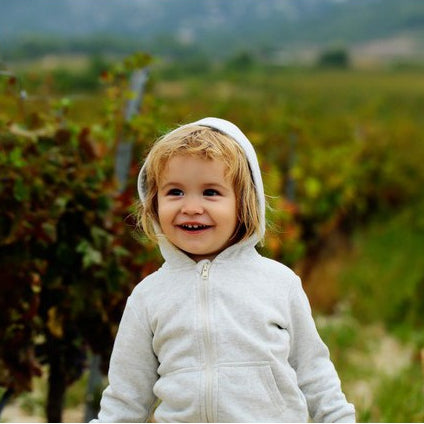 BLÅ BØRSTET SWEATSHIRTSTOF – BLØD ISOLI MED STRÆK