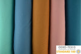 VINTAGE MØRK LYSERØD BØRSTET SWEATSHIRTSTOF – BLØD ISOLI MED STRÆK