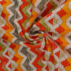 FARVERIG HØR MED GEOMETRISK ZIGZAG