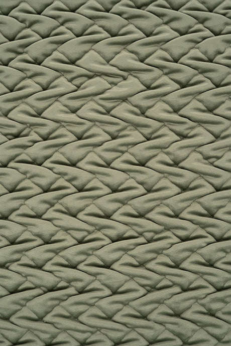 RØGET LYNGGRØN MAGIC DELUXE P300 – QUILTET VELOUR MED FLETMØNSTER