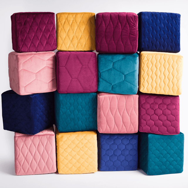 DYB LAGUNETURKIS MAGIC VELVET 3D – QUILTET VELOUR MED DRÅBEMØNSTER