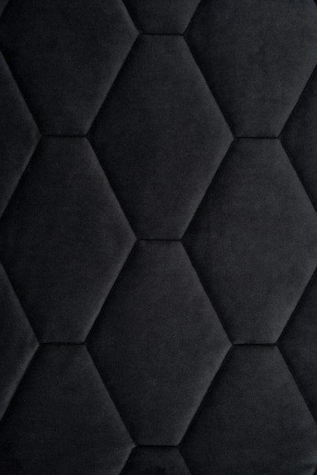 MAT NATSORT MAGIC VELVET 3D – QUILTET VELOUR MED SEKSKANTMØNSTER