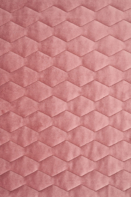 STØVET GAMMELROSA MAGIC VELVET 3D – QUILTET VELOUR MED ZIGZAGMØNSTER