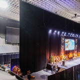 NATURFARVET BRANDHÆMMENDE SCENE MOLTON – 300 CM, 300 g/m² & MAT, LYS-/LYDABSORBERENDE