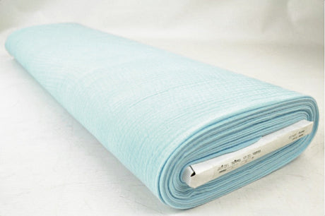 LYSEBLÅ DOUBLE GAUZE MUSSELIN – BLØD & ÅNDBAR