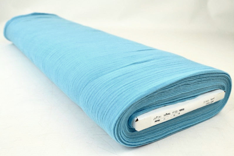 HAVBLÅ DOUBLE GAUZE MUSSELIN – BLØD & ÅNDBAR