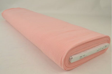 LAKSEFARVET DOUBLE GAUZE MUSSELIN – BLØD & ÅNDBAR