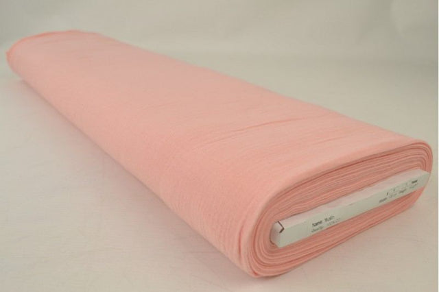 LAKSEFARVET DOUBLE GAUZE MUSSELIN – BLØD & ÅNDBAR