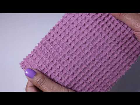 VINTAGE MØRK LYSERØD VAFFEL PIQUÉ – ABSORBERENDE & HURTIGTTØRRENDE