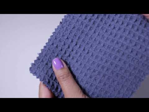 MØRKEGRÅ VAFFEL PIQUÉ – ABSORBERENDE & HURTIGTTØRRENDE