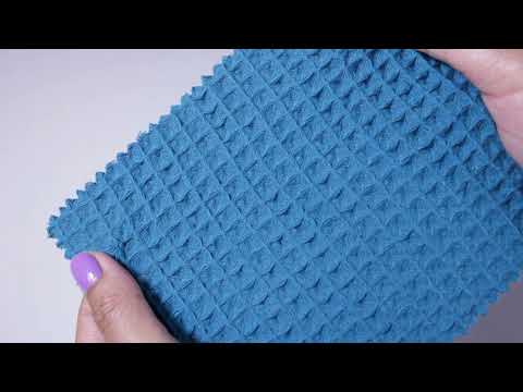 MØRK PETROL VAFFEL PIQUÉ – ABSORBERENDE & HURTIGTTØRRENDE