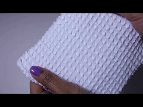 HVID VAFFEL PIQUÉ – ABSORBERENDE & HURTIGTTØRRENDE