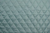 VINTAGE GRØN QUILT STOF MED VATTERET BAGSIDE