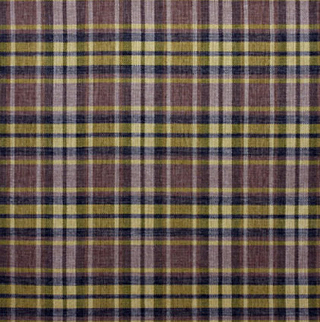 OLIVENGRØN-BLOMME SKOTSKTERN TARTAN MØBELSTOF – SKOTSKTERNET & ØKO-TEX