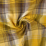 GUL OG BRUN SKOTSKTERNET FLANNEL