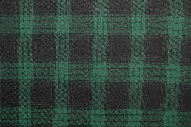 SORT OG GRØN SKOTSKTERNET FLANNEL
