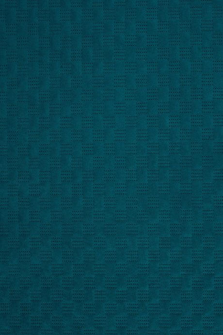 MØRK FJORDBLÅ UTTARIO VELVET 3D – QUILTET VELOUR MED FINT BØLGEMØNSTER