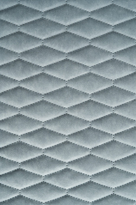 LYS TÅGEGRÅ UTTARIO VELVET 3D – QUILTET VELOUR MED BLADMØNSTER