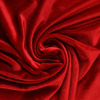 RØD VELOUR MED STRÆK
