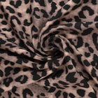 VISKOSE STOF MED LEOPARDPRINT