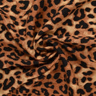 VISKOSE STOF MED LEOPARDPRINT