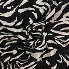 VISKOSE STOF MED ABSTRAKT ZEBRAPRINT