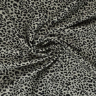 VISKOSE STOF MED MINI LEOPARDPRINT